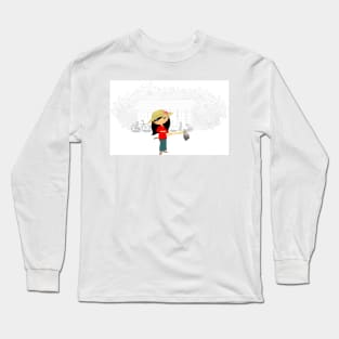 TropoGirl - Chinese country girl - Living in the country Long Sleeve T-Shirt